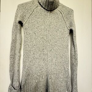 Twik Heathered Gray Turtleneck Sweater